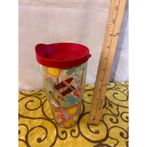 Tervis cup red Coke Cola Summer Time with lid 24 oz - Picture 2 of 3